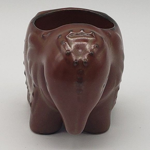 Partylite Vintage Porcelain Brown Elephant Votive Candle Holder - Picture 15 of 16